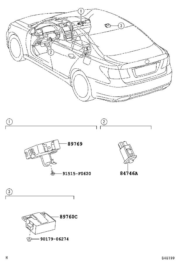 Lexus LS 460 Computer, tire pressure monitor. Spec, korea, electrical